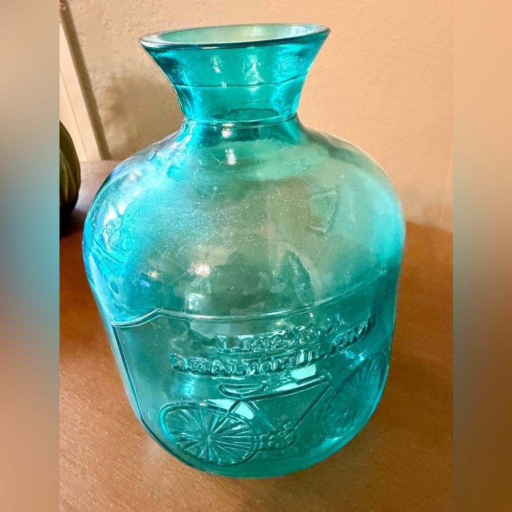 “Life is a Beautiful Ride” adorable Teal Blue Decor